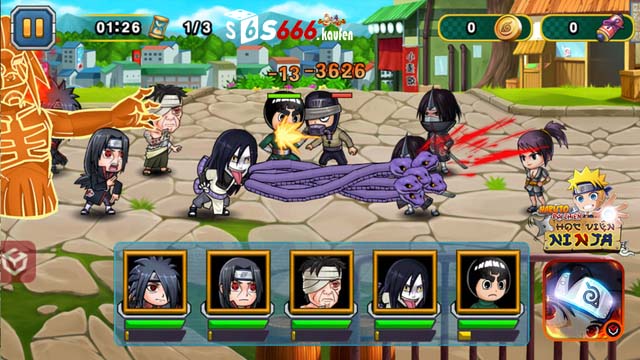 Tham khảo đội hình Ninja Đại Chiến game cho người mới